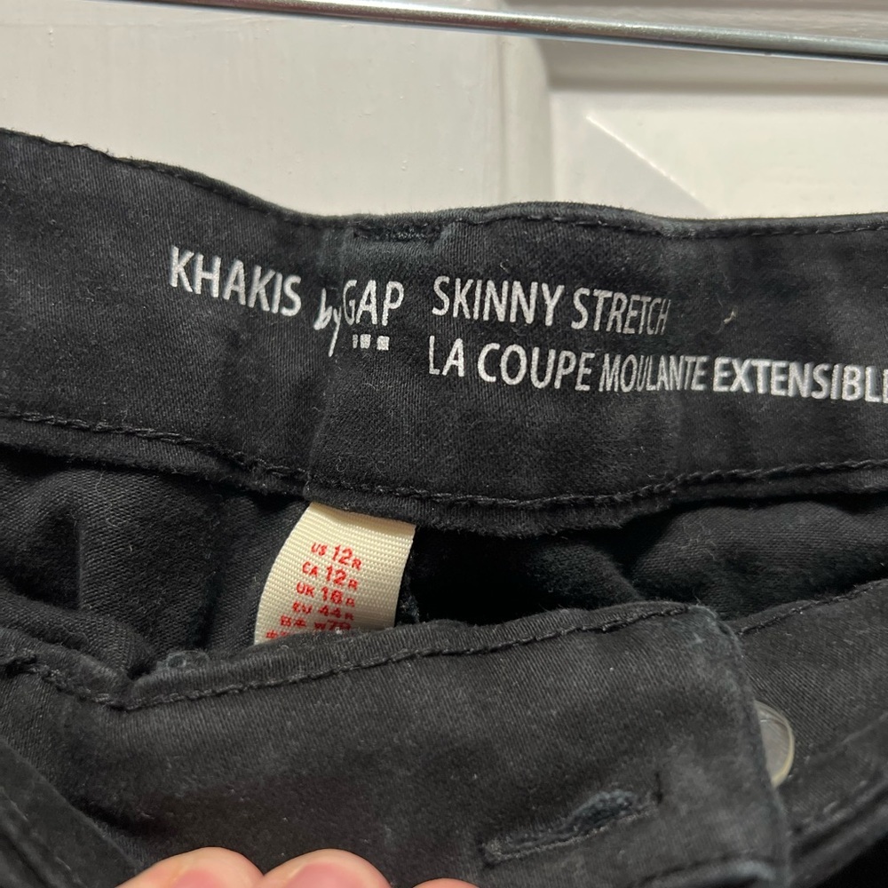 GAP Women's Classic Black Skinny Stretch Ankle Pants Size 12 - Picture 3 of 4